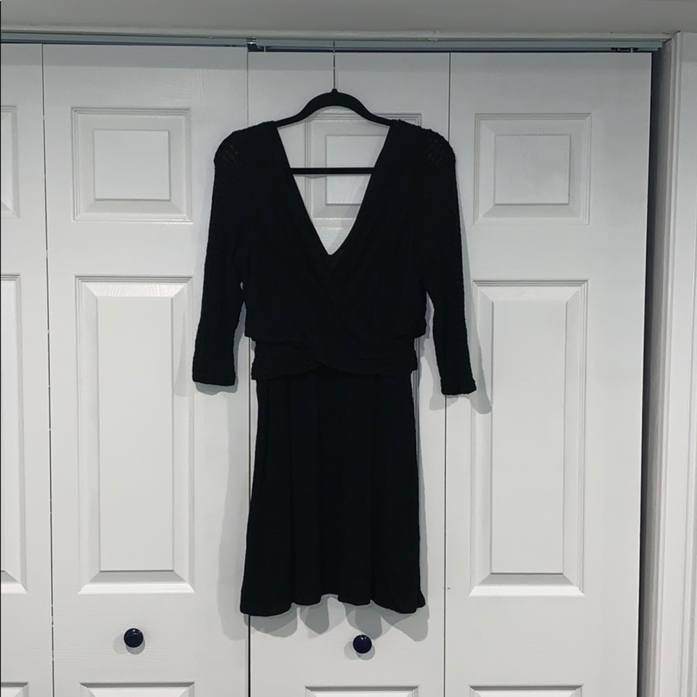 Fun Black Cozy-but-Cute Dress (Anthro)